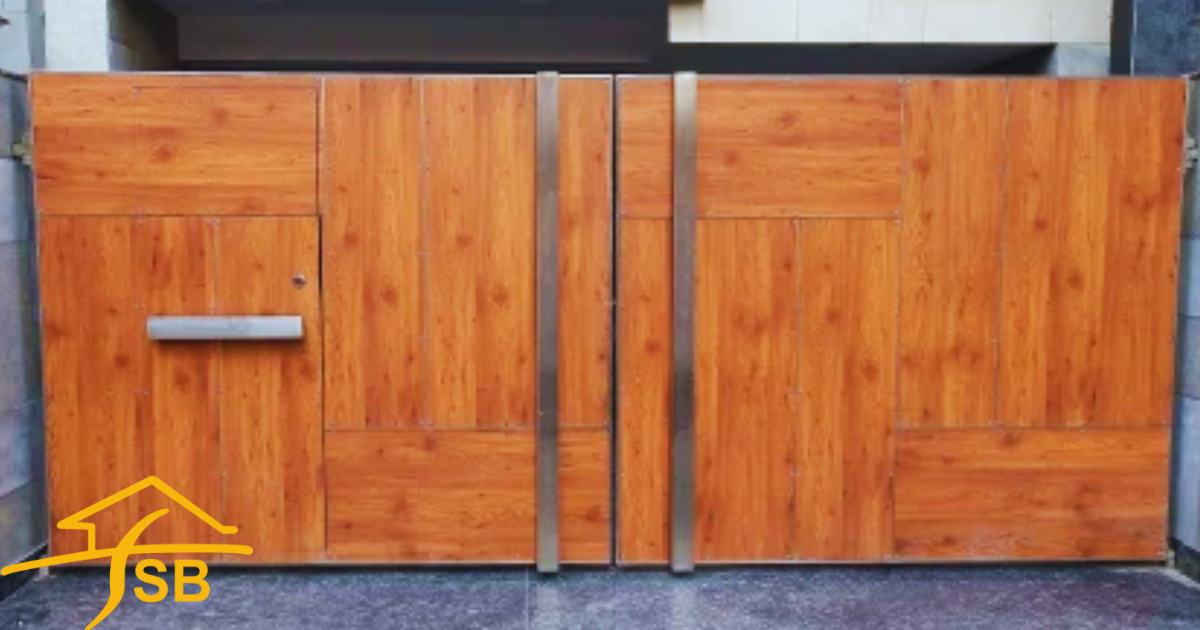 Wooden Main Gates Design in Pakistan 3